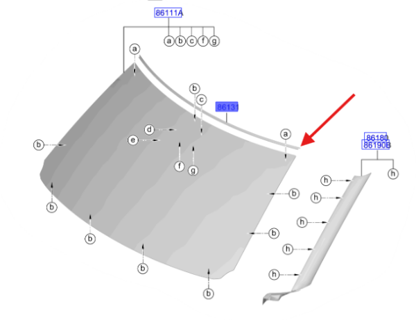 ON CAM UST FITILI 86120DO000