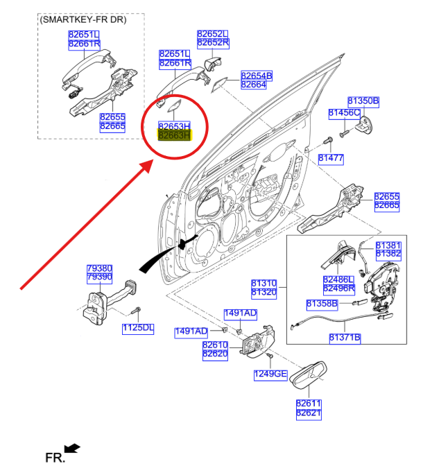 KAPI PADI KOLU SAG 82664H8000