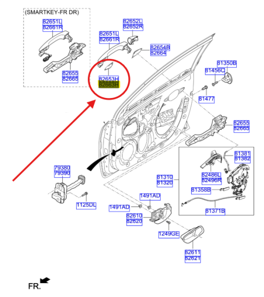KAPI PADI KOLU SAG 82664H8000