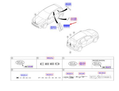 ARKA KAPION SOLSİYAH BAND 77511J7850