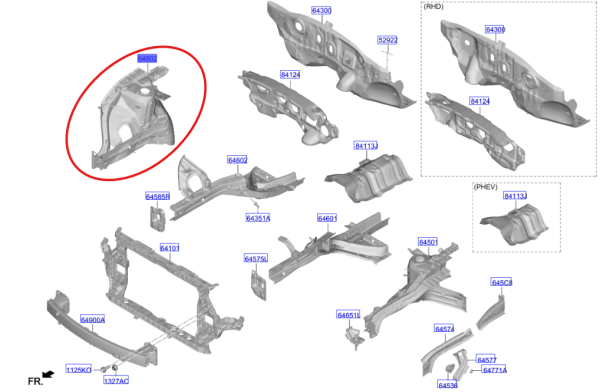 Ön Podya Sacı Sağ 64502CJ000