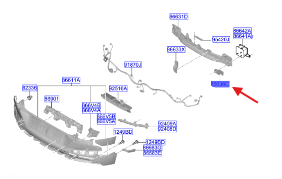 ARKA BRAKET 86637CV500