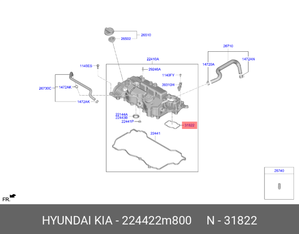 Benzın Pompa Contası 224422M800