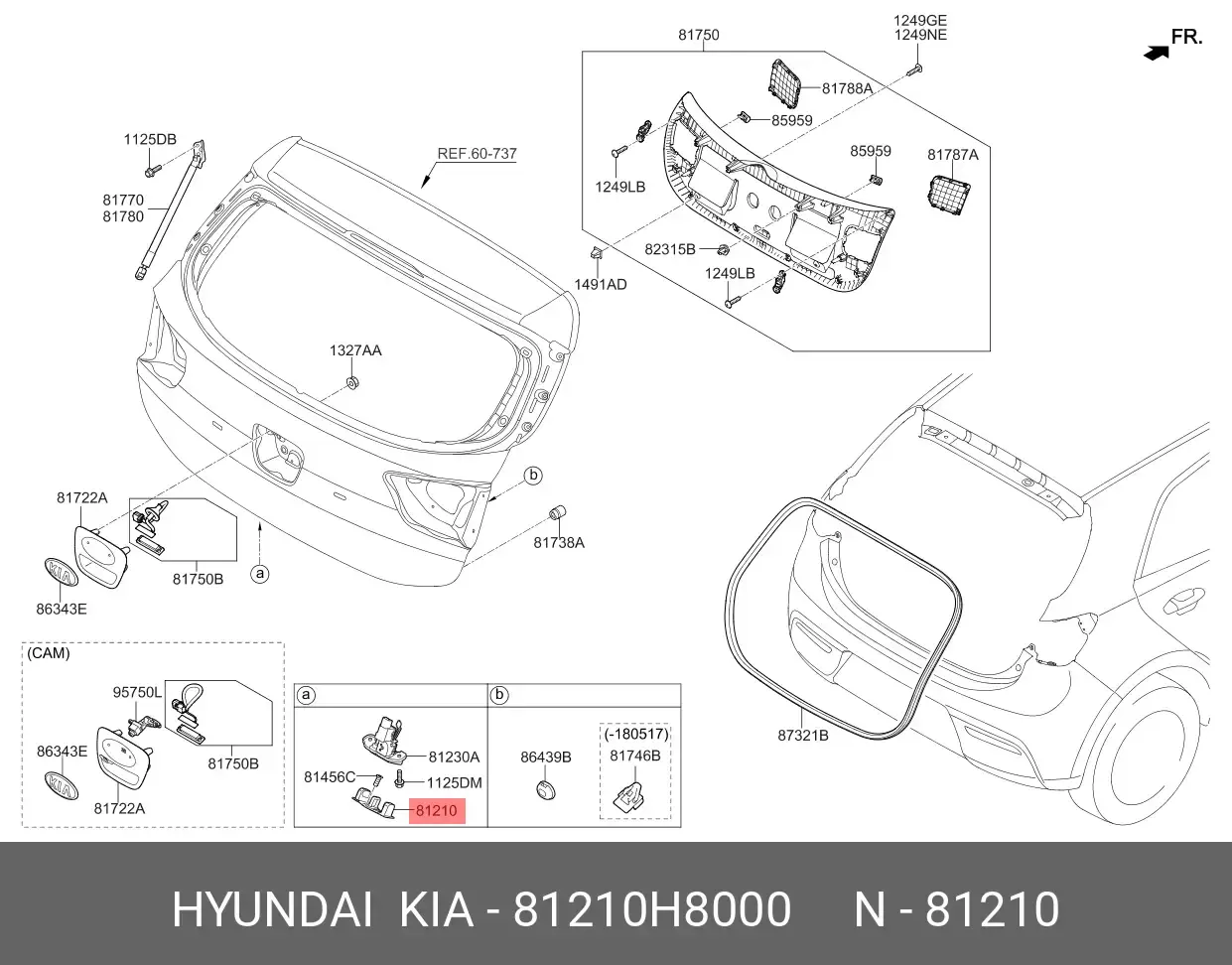 BAGAJ KILIT KARSILIGI 81210H8000
