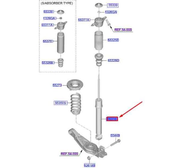 Arka Amortısor 55367P2001