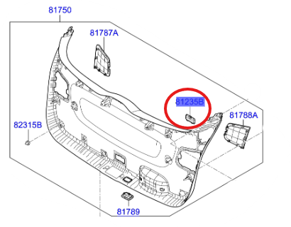 BAGAJ HDL KAPAGI 81235C5000WK
