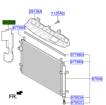 RADYATOR MONTAJ BAKALITI SAG 29134H8300