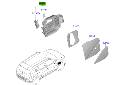 Depo Kapagı Yuvası 815C0EV000