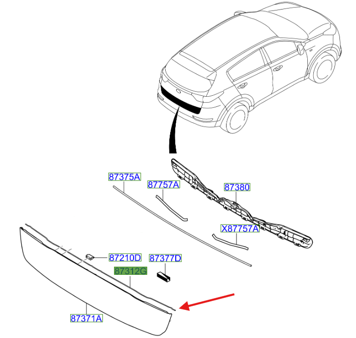 BAGAJ PLASTİĞİ 87312F1000