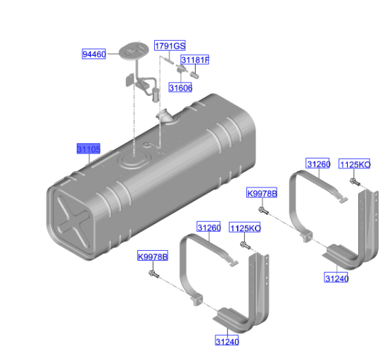 YAKIT DEPOSU STD KABIN 311114E000
