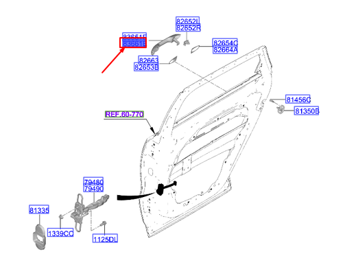 KAPI DIS ACMA KOLU ARKA 83661S9010