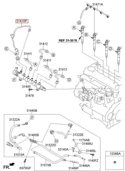 Yakıt Borusu 314102A640