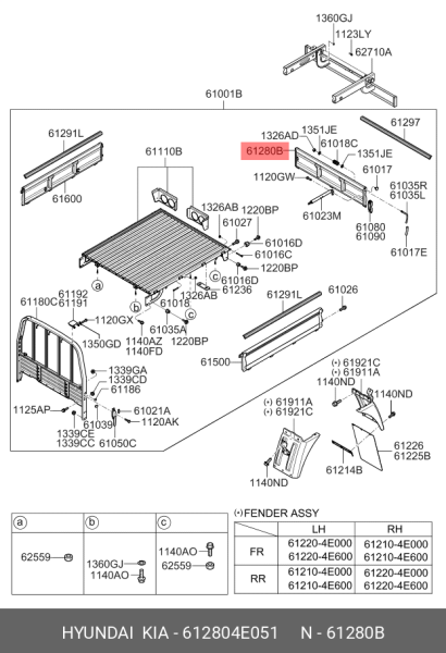 KASA ARKA KAPAK 612804E051