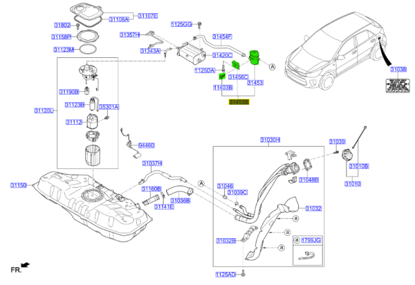 YAKIT TANKI HAVA FILTRESI 31453H8100