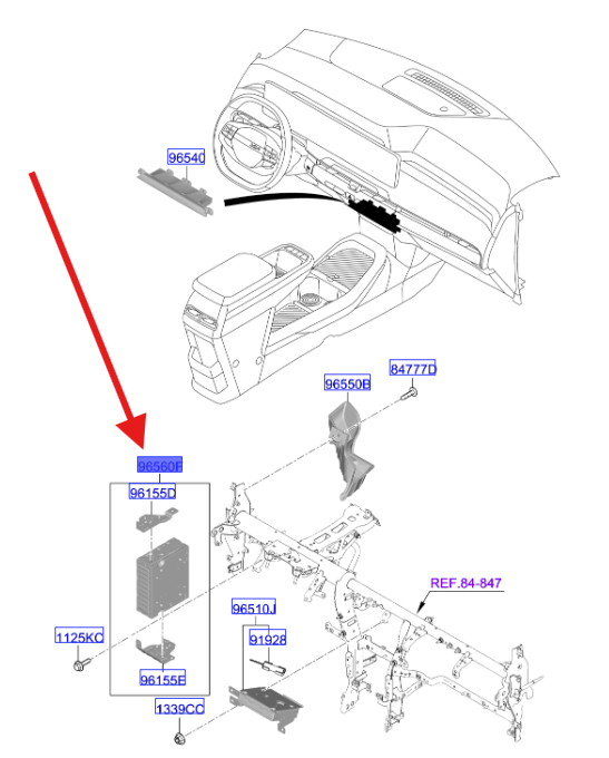 AVN RADYO 96560EV340