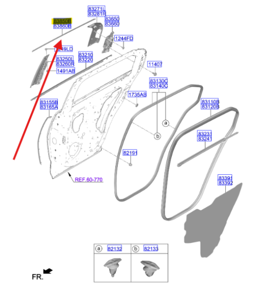 ARKA KAPI BAKALITI SOL 83850EV000