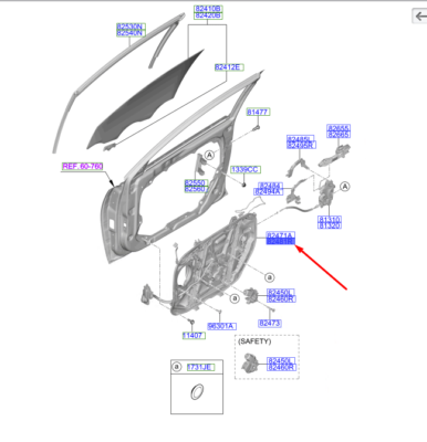 ON KAPI DOSEMESI SAG 82481J7000