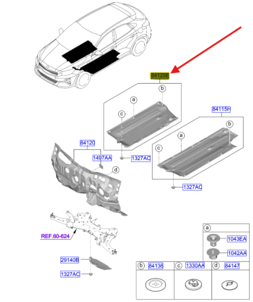 TAVAN DOSEME MUHAFAZA SACI-SAG ON 84145G4100