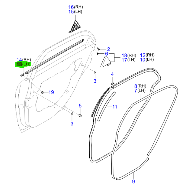 ARKA KAPI CAM FITILI SOL 832102F001
