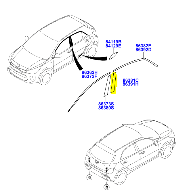 Arka Kapı Arka Sag Sıyah Band 86393H8400