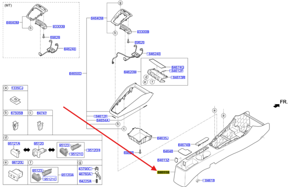 Konsol 84611H8100WK