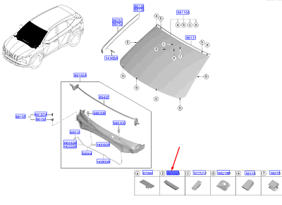 Arka Cam Bakalıtı 861143D000