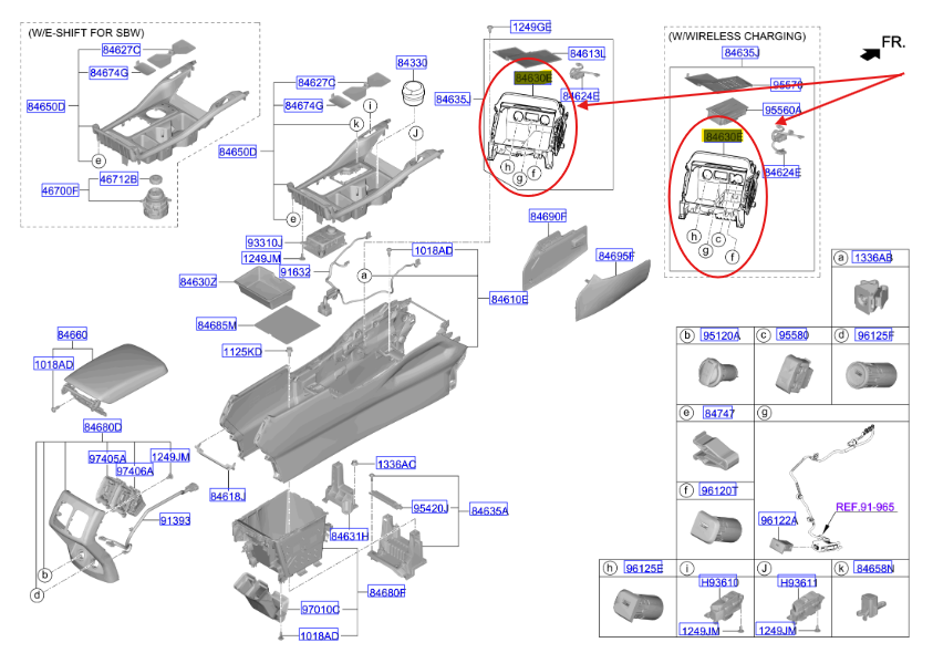 ORTA KONSOL TABLASI 84632P2100