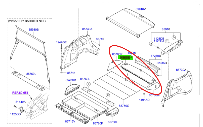 BAGAJ STRAFORU ARKA 85752A2550WK