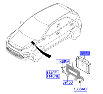 ELEKTRONIK KONTROL UNITESI BRAKET 3910607033