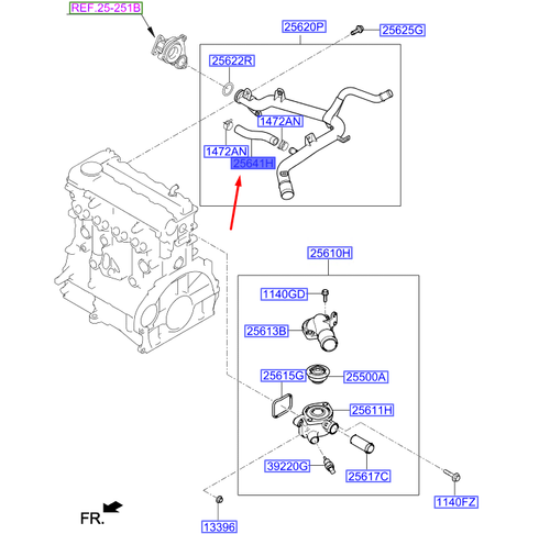 YAG SOGUTUCU HORTUMU 256412A100