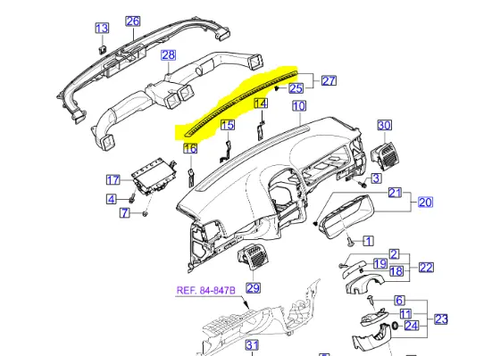 TORPIDO UST HAV.IZGARASI GRI 973552F000GW