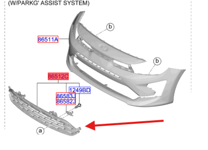 Izgara On Tampon 86530H8AC0