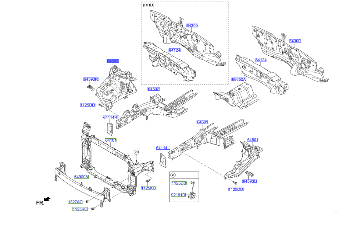 Ön Podya Sacı Sağ 64502F1000
