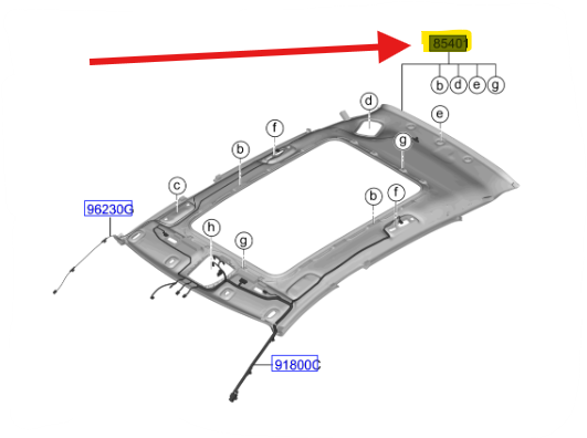 TAVAN DOSEMESI 85410R2030ED