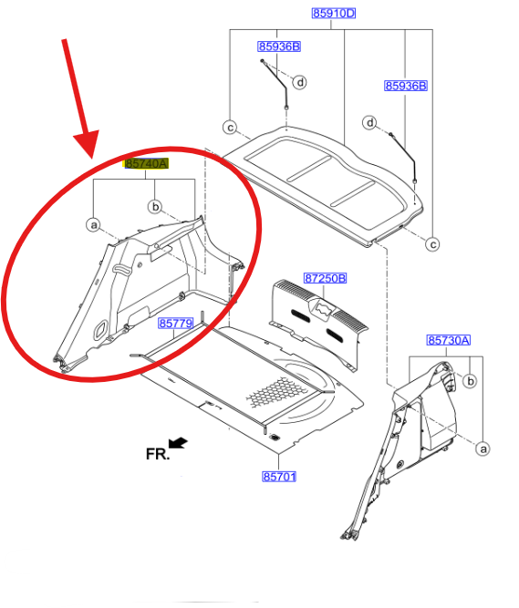BAGAJ IC YAN DOSEME SAG 857401W200WK
