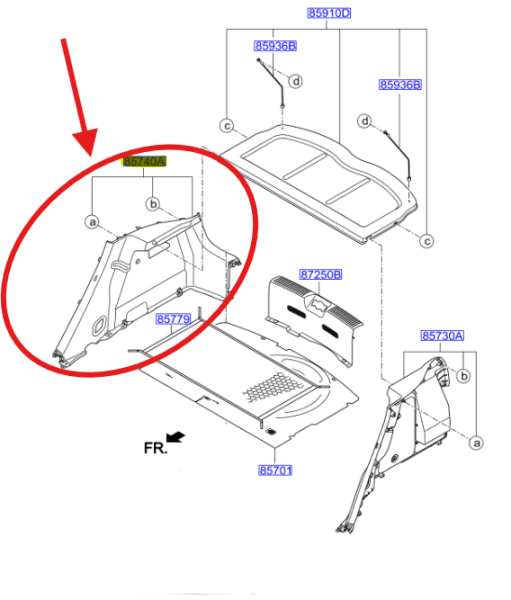BAGAJ IC YAN DOSEME SAG 857401W200WK