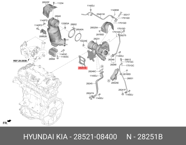 Turbocharger Contası 2852108400