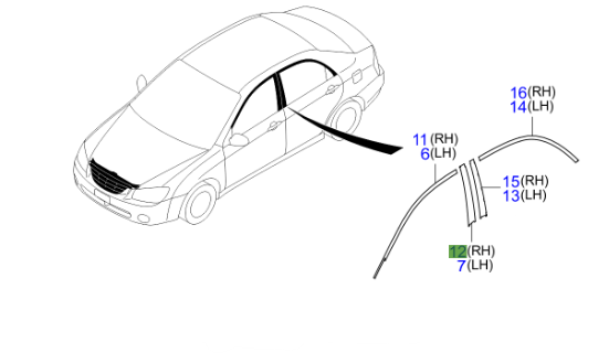 ON KAPI BANDI SIYAH DIREK SAG 863732F001