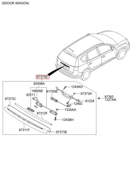 ARKA PANEL LEVHASI 87370R2300