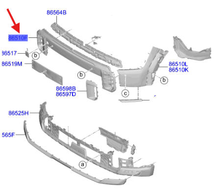 ON TAMPON PARCASI 86510DO500AHV