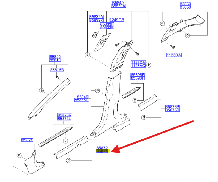 MARSBIYEL PLASTIGI 85870F1000WK