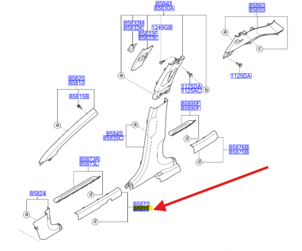 Marsbıyel Plastıgı 85870F1000WK
