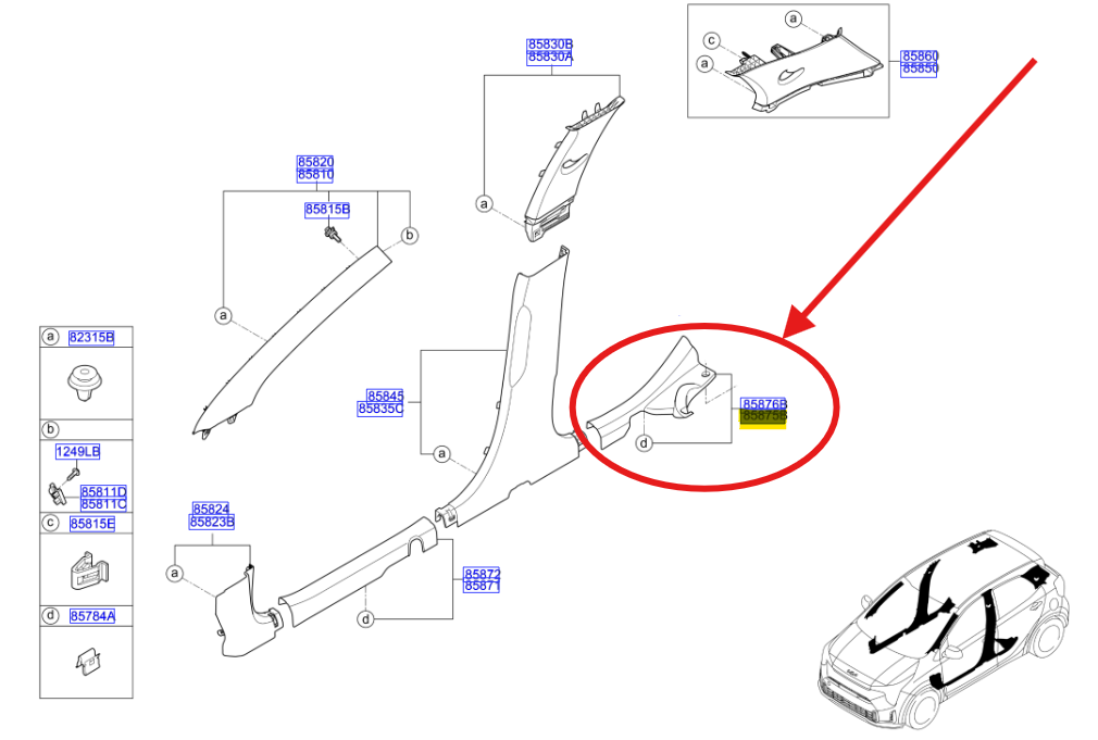TABAN YAN PLASTIK-ARK.Sol
 85875G6000WK