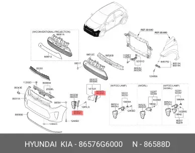 Hava Kanalı Ucu Sag 86576G6000