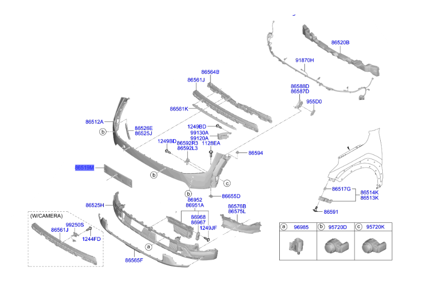 Plaka Braketı 86519DO600